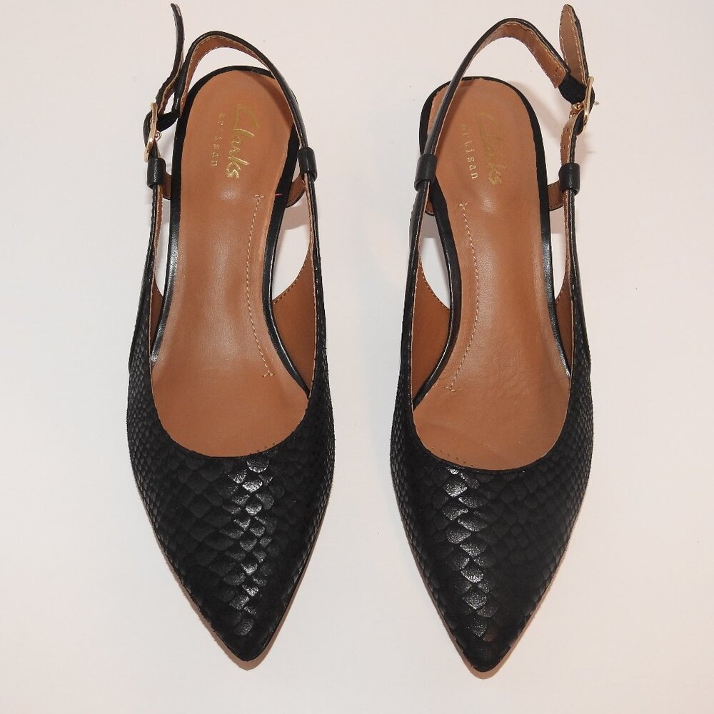 Clarks Artisan Sage Ursa Slingback Pumps Sz  6